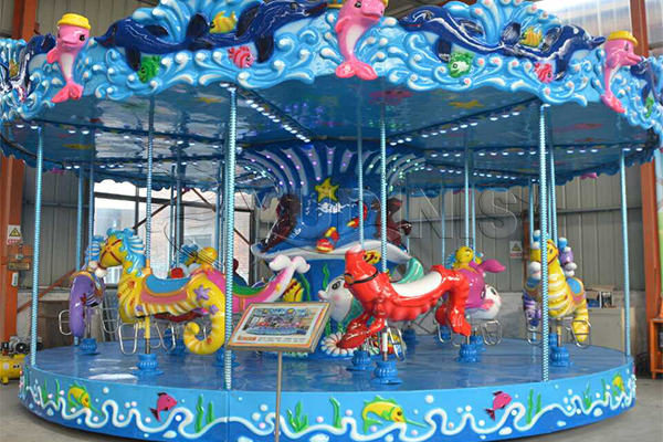 12 seat ocean carousel kiddie ride