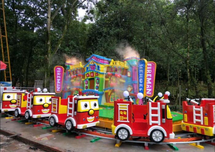 kiddie ride on train in park